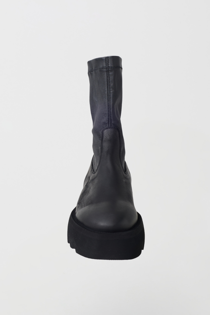 Lofina Black/Nero Nappa Stretch Short Boot