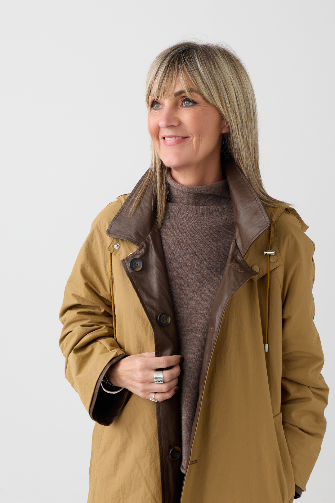 el2 Brown/Camel Reversible Coat 6024