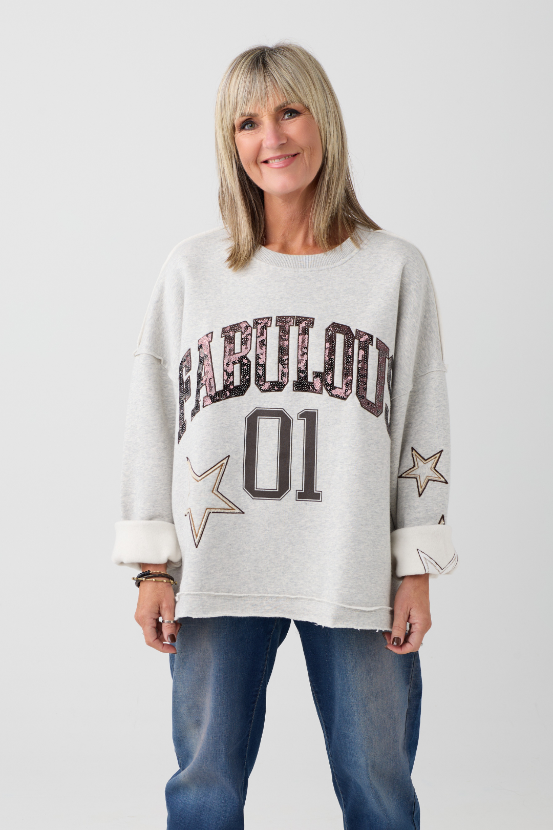 TSP Light Beige Melange FABULOUS Sweatshirt