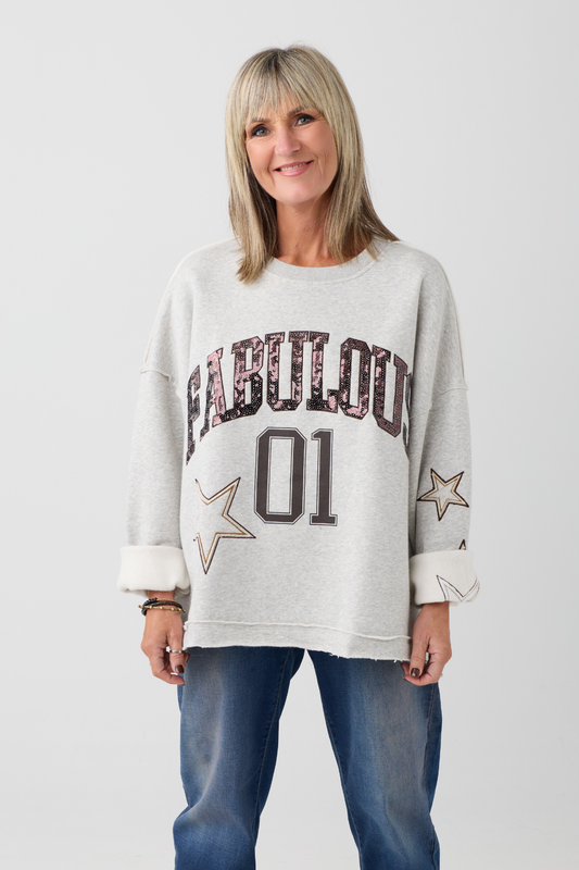 TSP Light Beige Melange FABULOUS Sweatshirt