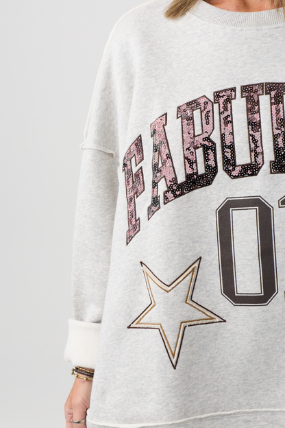 TSP Light Beige Melange FABULOUS Sweatshirt