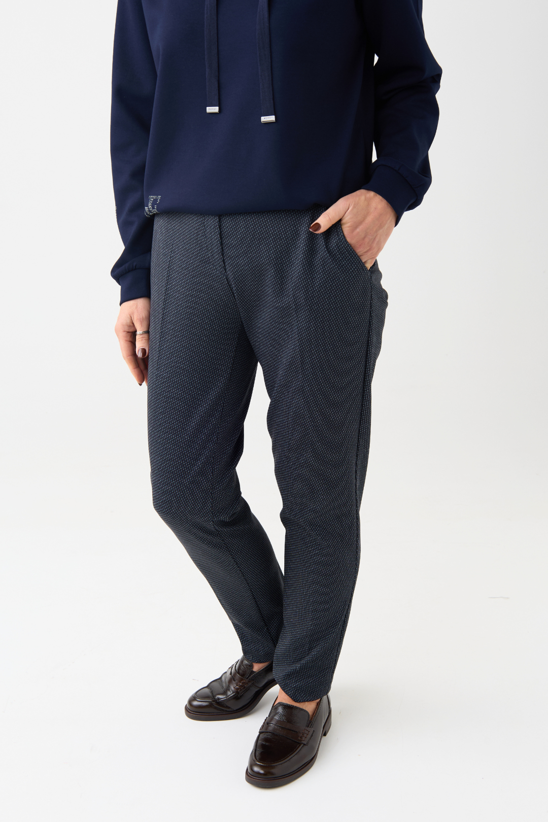 Brax Maron S Charcoal Graphic Print Chinos