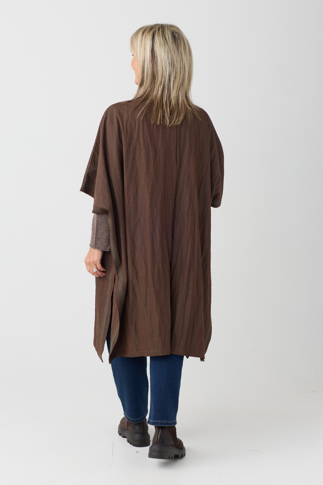 el2 Dark Tan Long Jacket 5089