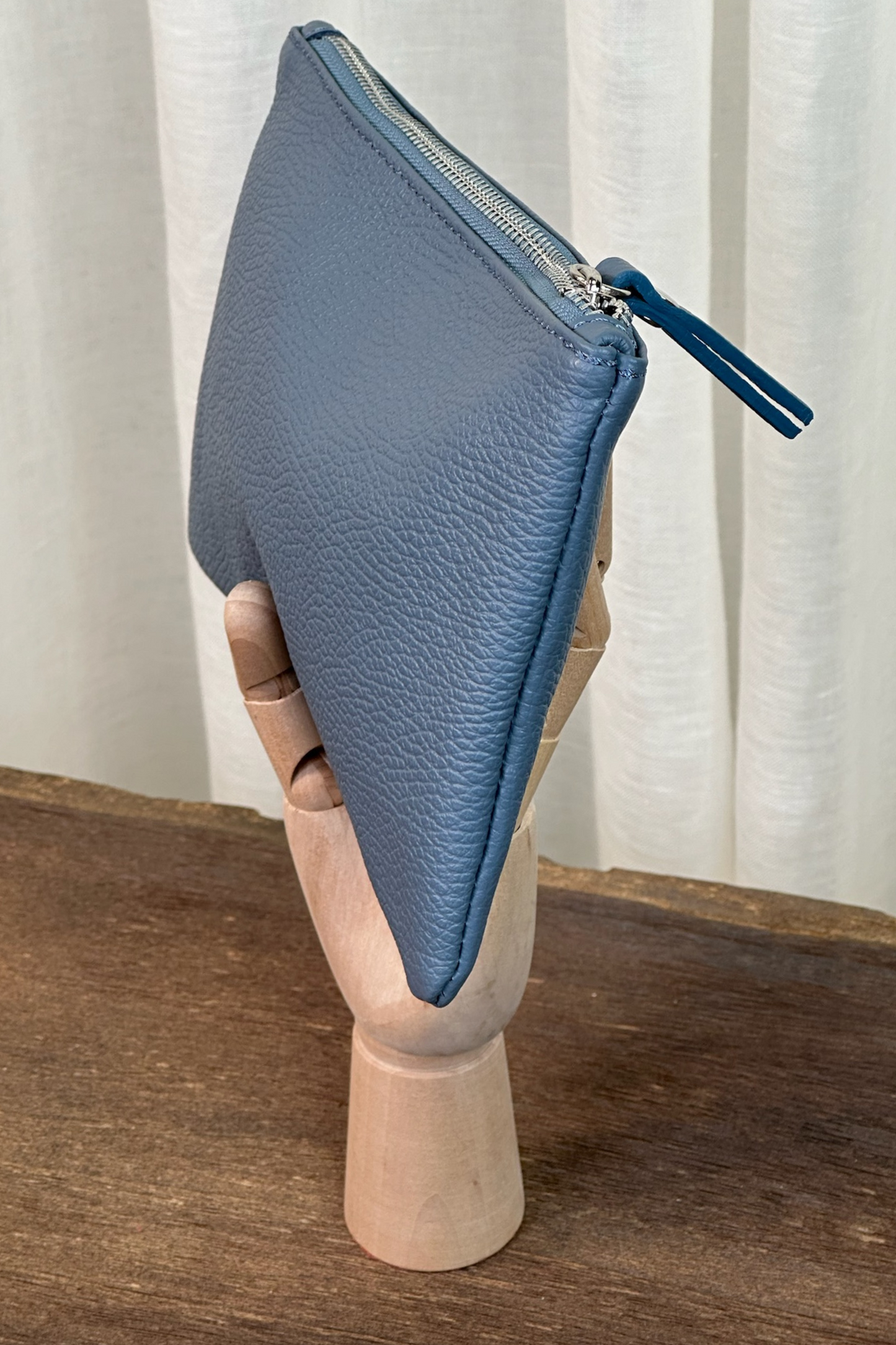 Moda Blue Leather Pouch