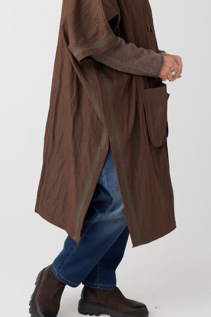 el2 Dark Tan Long Jacket 5089
