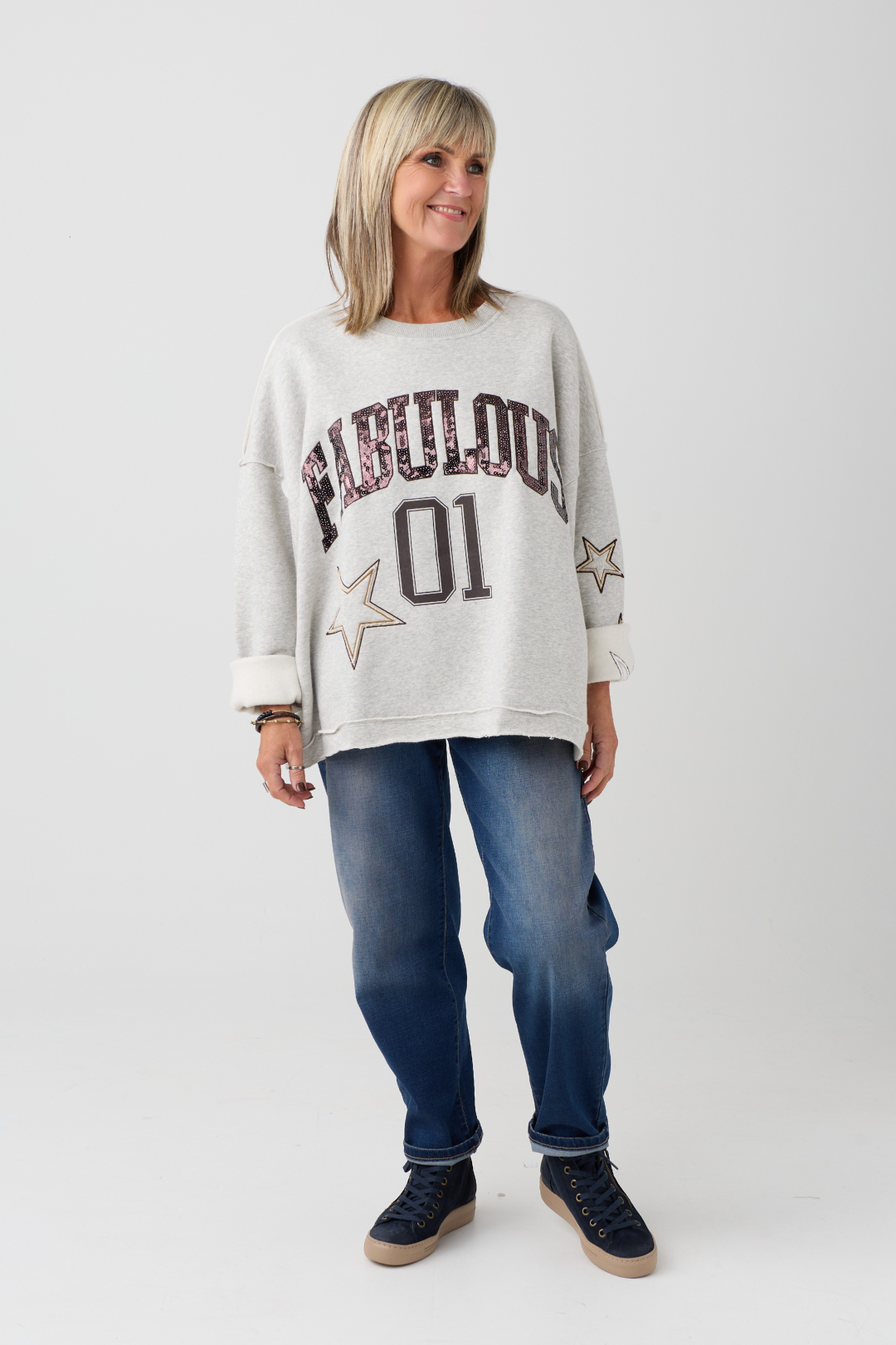 TSP Light Beige Melange FABULOUS Sweatshirt