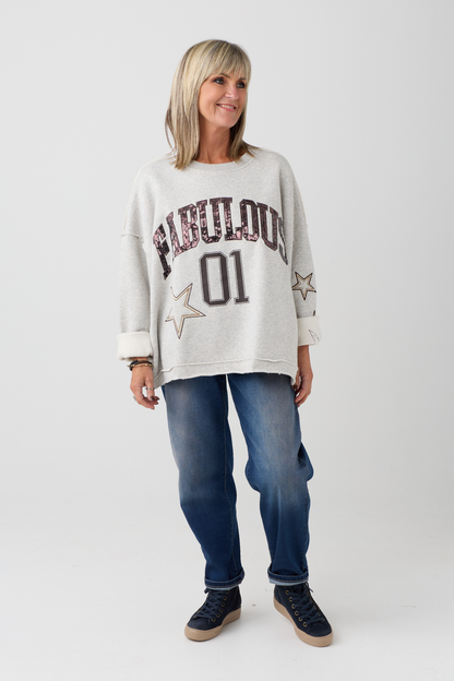 TSP Light Beige Melange FABULOUS Sweatshirt