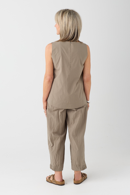 Ozai n Ku Olivine Crinkle Trouser