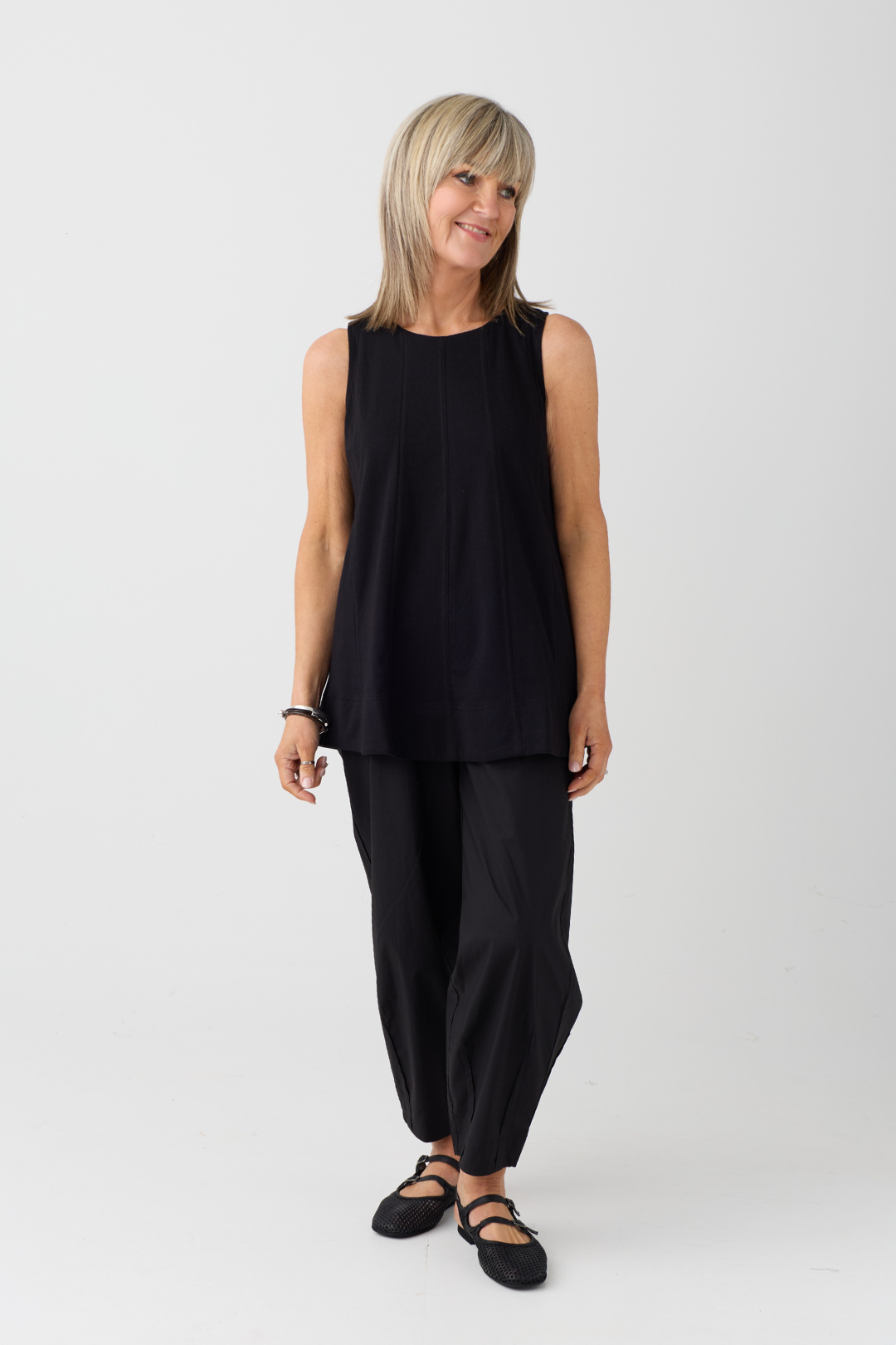 Ozai n Ku Black Sleeveless Top