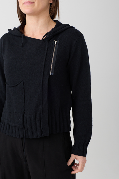 Lurdes Bergada Black Zip Cardigan 803