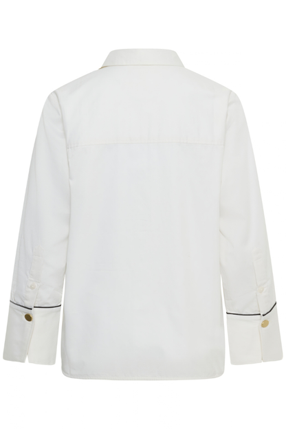 Part Two Devrim White w/Black Piping Shirt