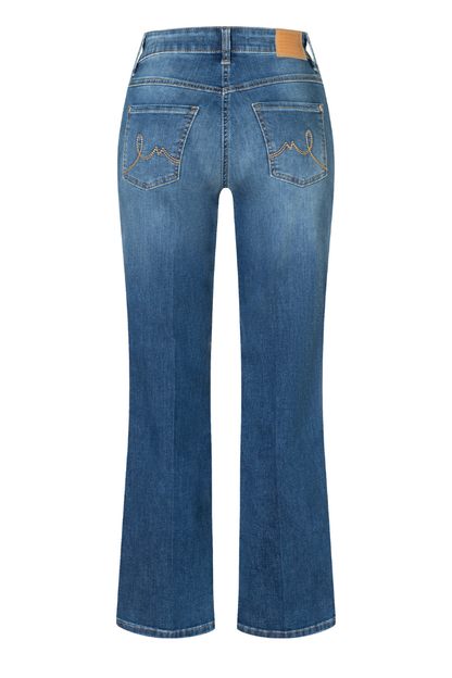 Mac Laura Mid Blue Wash Flared Leg Jeans
