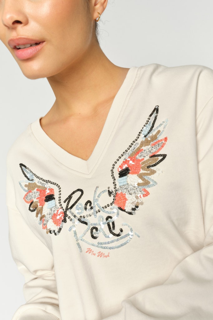 Mos Mosh Cosette Ecru Sweatshirt