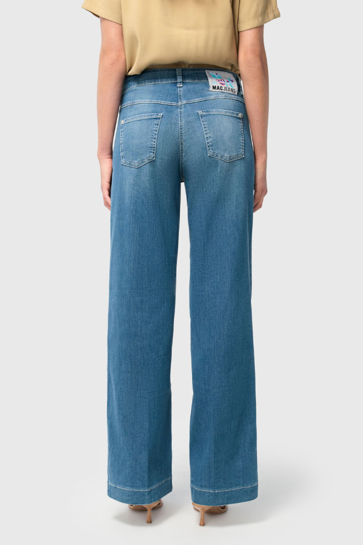 Mac Dream Wide Summer Mid Blue Jeans