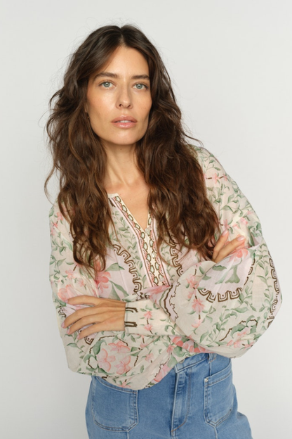 Mos Mosh Wylde Orchid Turf Green Blouse