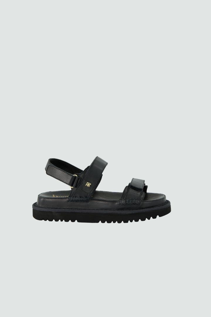 Paul Green Black Double Strap Sandals