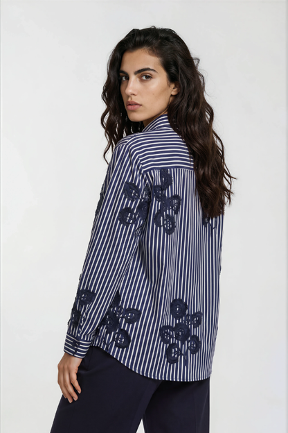 Milano Navy Stripe Shirt