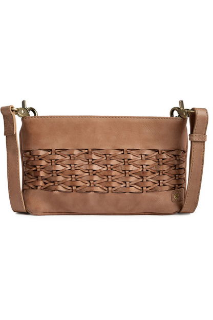 Depeche Camel Woven Clutch Bag