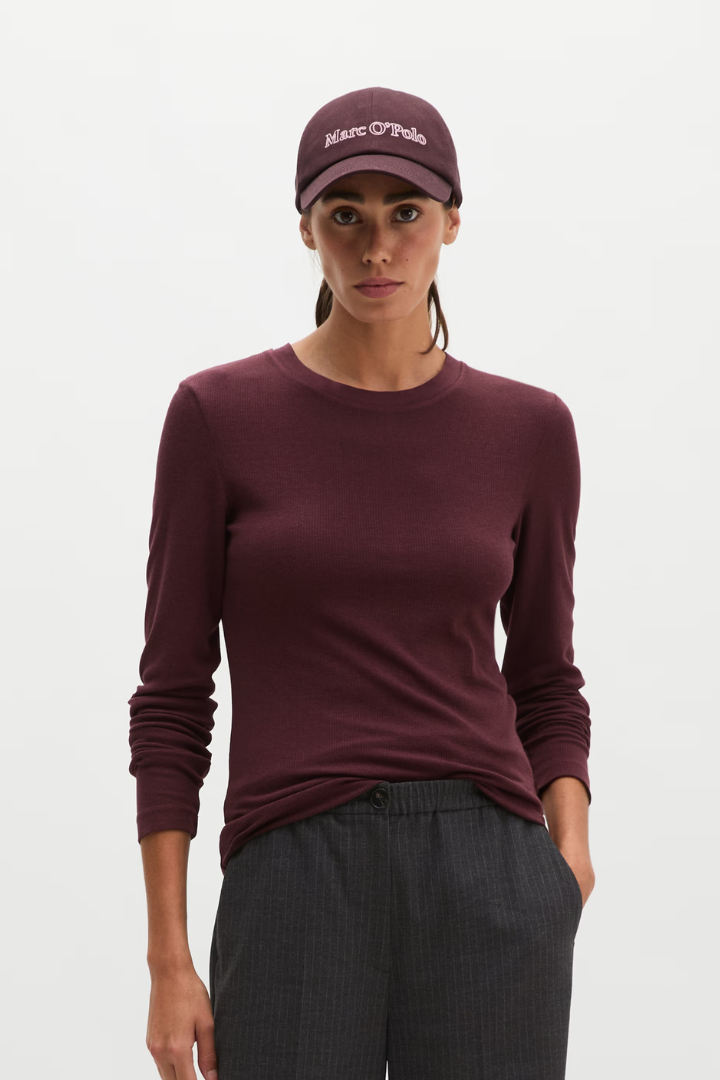 Marc O'Polo Black Cherry Long sleeve T-Shirt