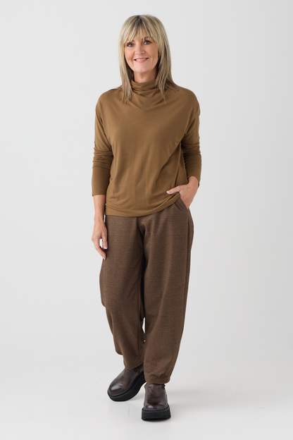 el2 Soft Camel Long Sleeve Top 1082