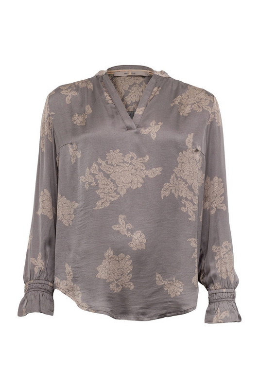 Costamani Grey & Sand Flower Shirt