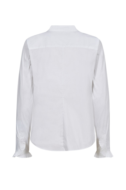 Mos Mosh Hassie White Pleat Shirt