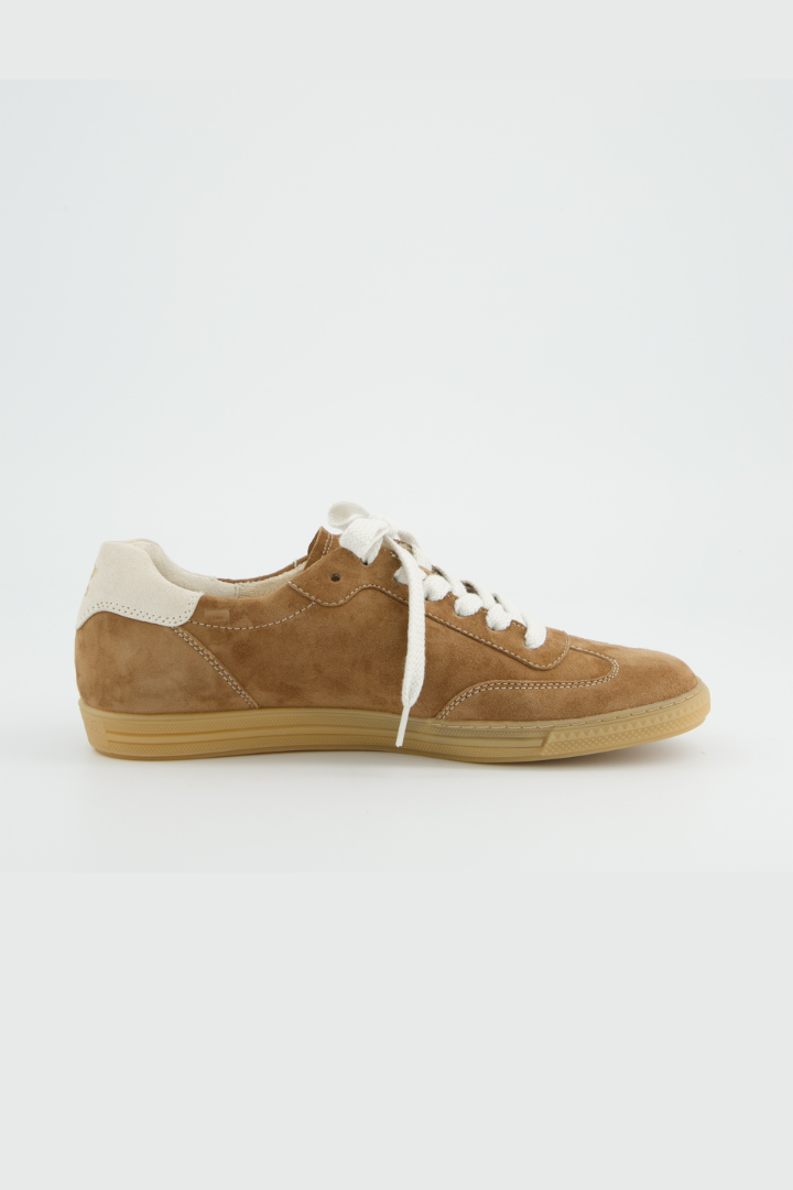 Paul Green Brown/Off White Suede Trainers
