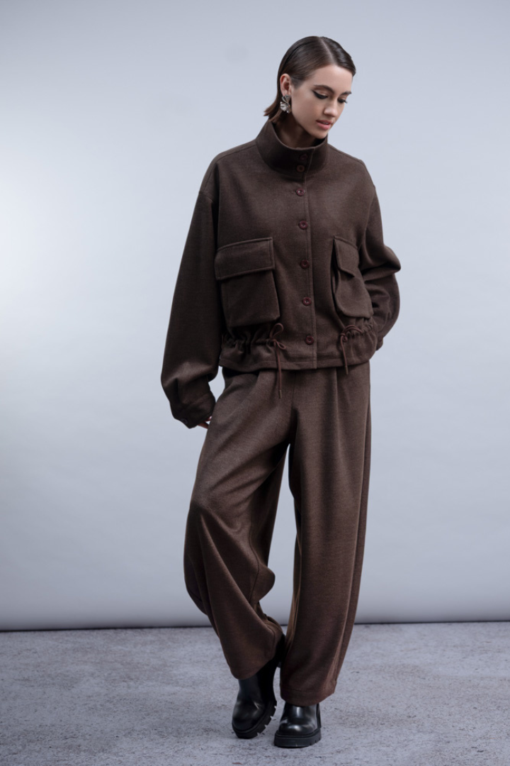 Haako Chocolate Toggle Jacket H2050