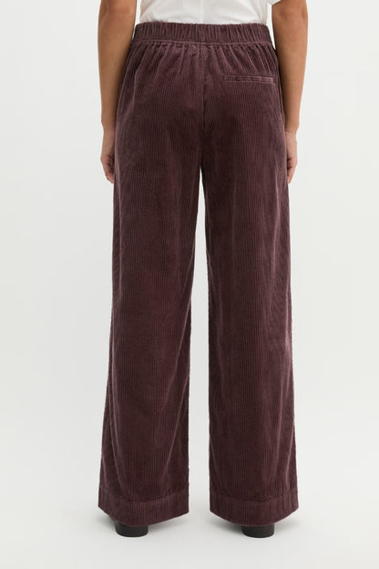 Marc O'Polo Black Cherry Wide Pull-On Trousers