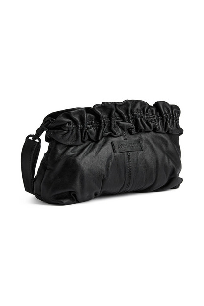 Depeche Black (Nero) Ruched Edge Clutch Bag