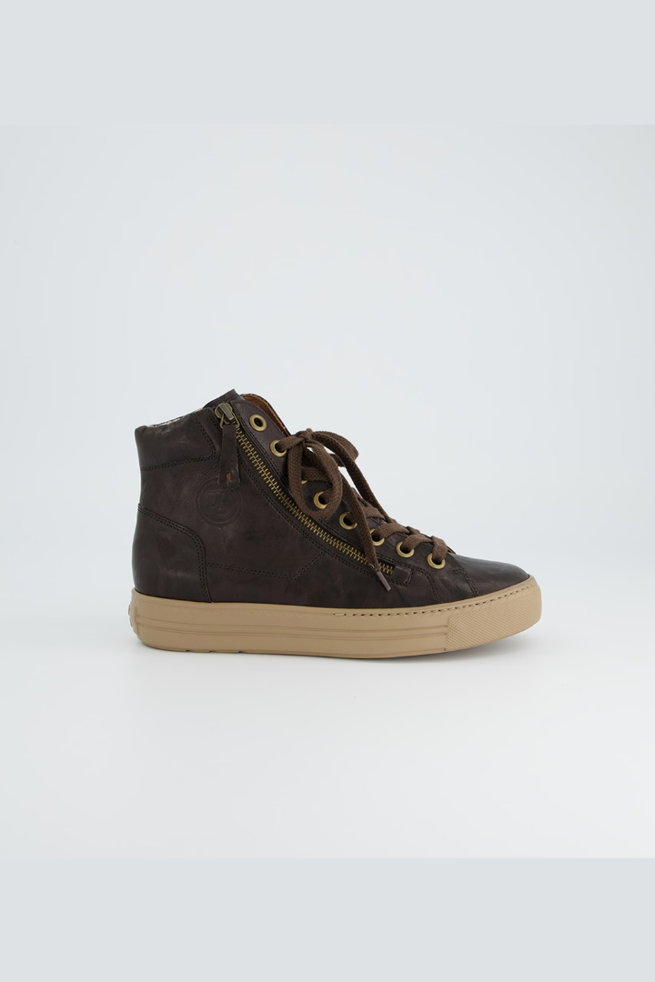 Paul Green Brown Sport Nappa Hightop Trainer
