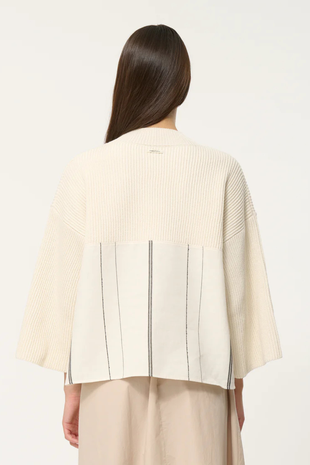 Humility Tongo Ecru Stripe Back Jumper