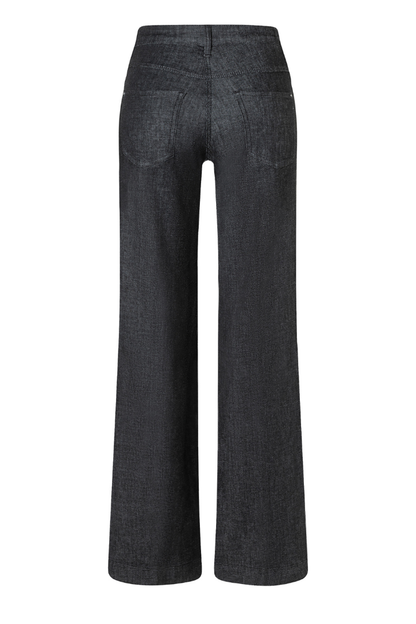 Mac Dream Wide Black Fashion Rinsed Jeans