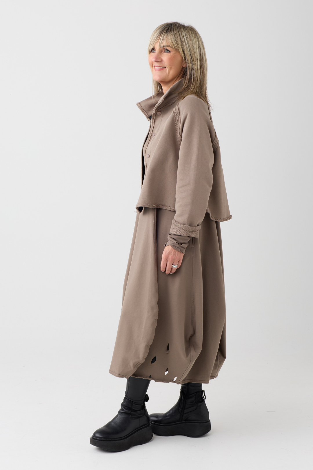 Kedziorek Taupe Cropped Jacket 5554