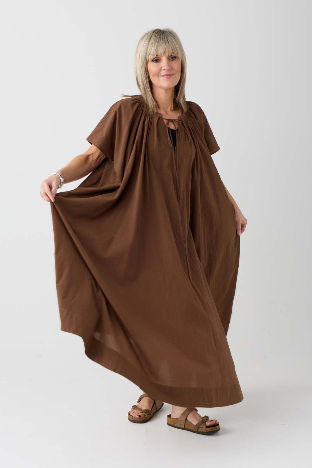 el2 Brown Oversized Dress 3037