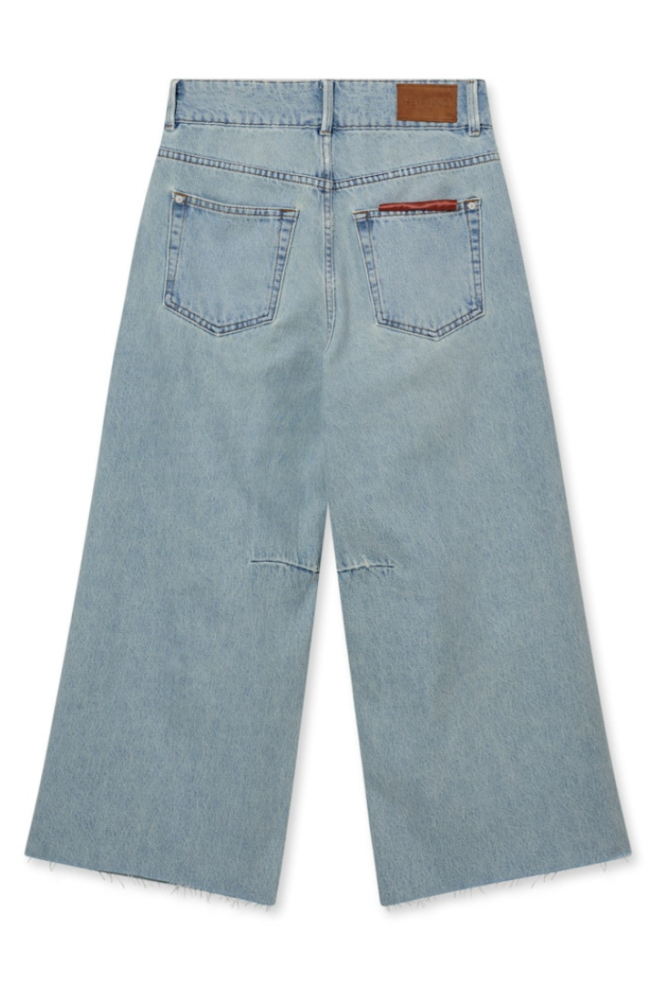 HEYANNO Sweet Light Blue Cropped Jeans