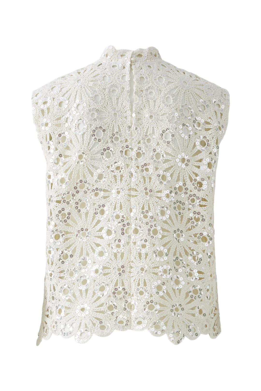 Oui Biscuit Sleeveless Crochet Top