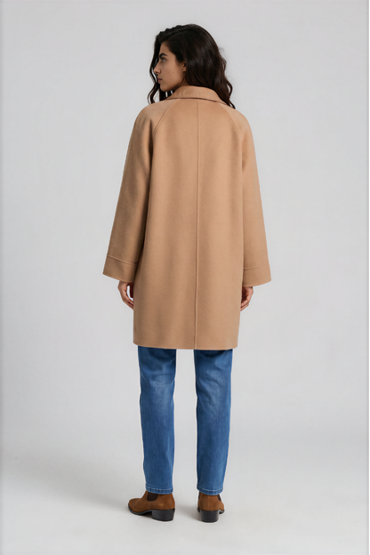 Milano Camel Merino Blend Long Jacket