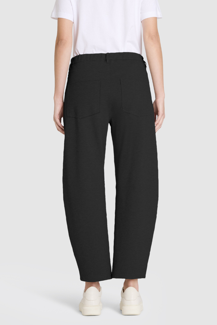 Mac Black Baggy Smart Trouser