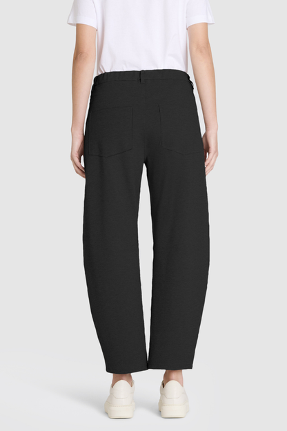 Mac Black Baggy Smart Trouser