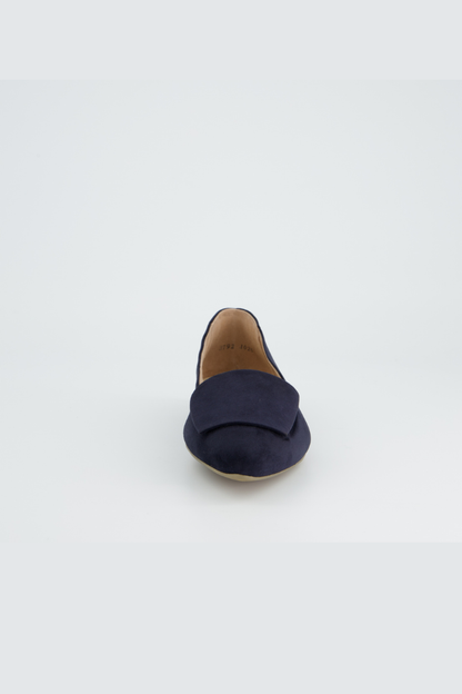 Paul Green Samtziege Navy Blue Court Shoe