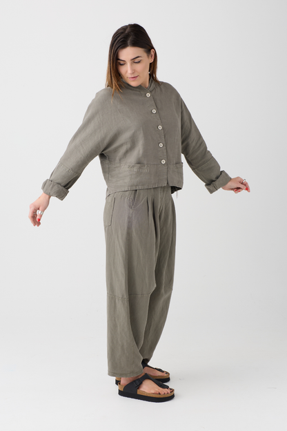Lurdes Bergada Moss Barrel Trousers 020