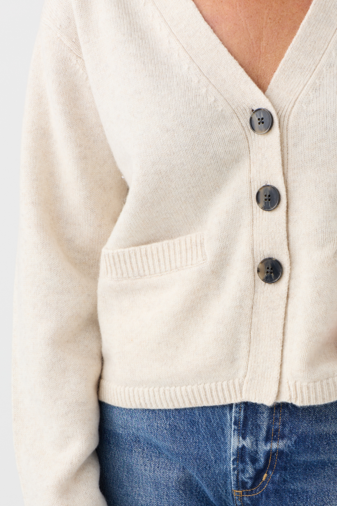 Part Two Sveva Oatmeal Melange Cardigan