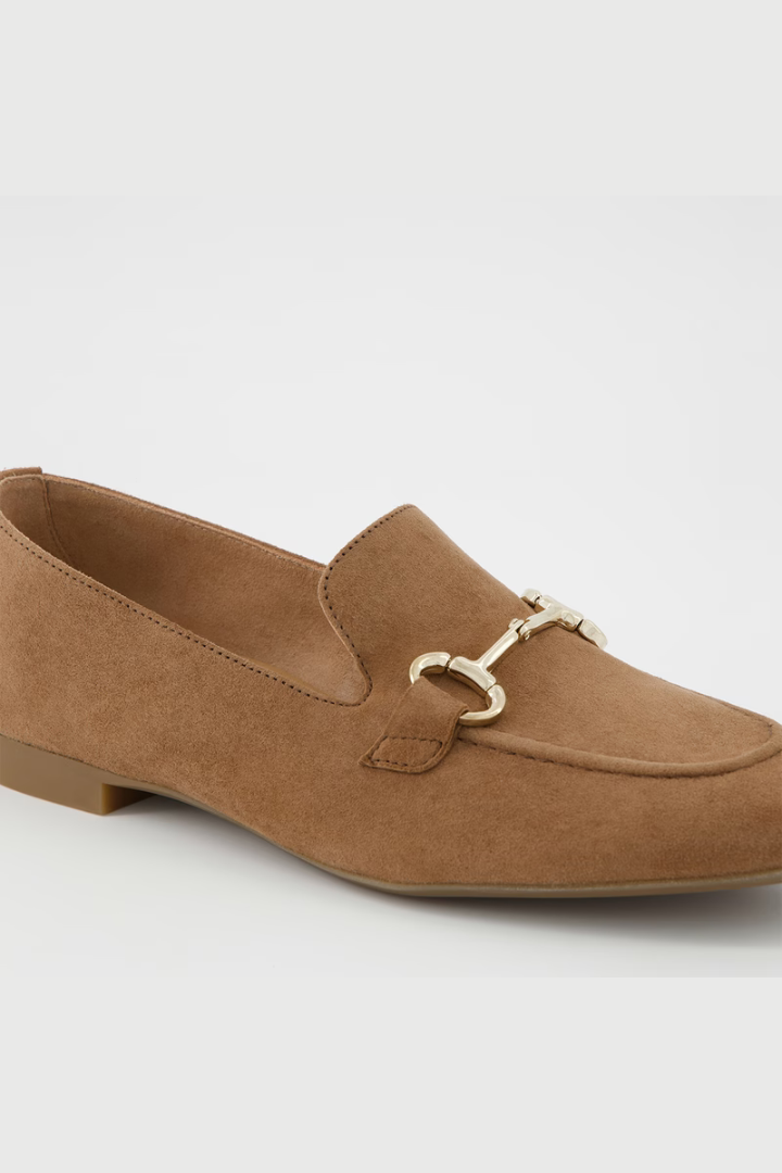 Paul Green Brown/Gold Samtziege Loafer Shoe