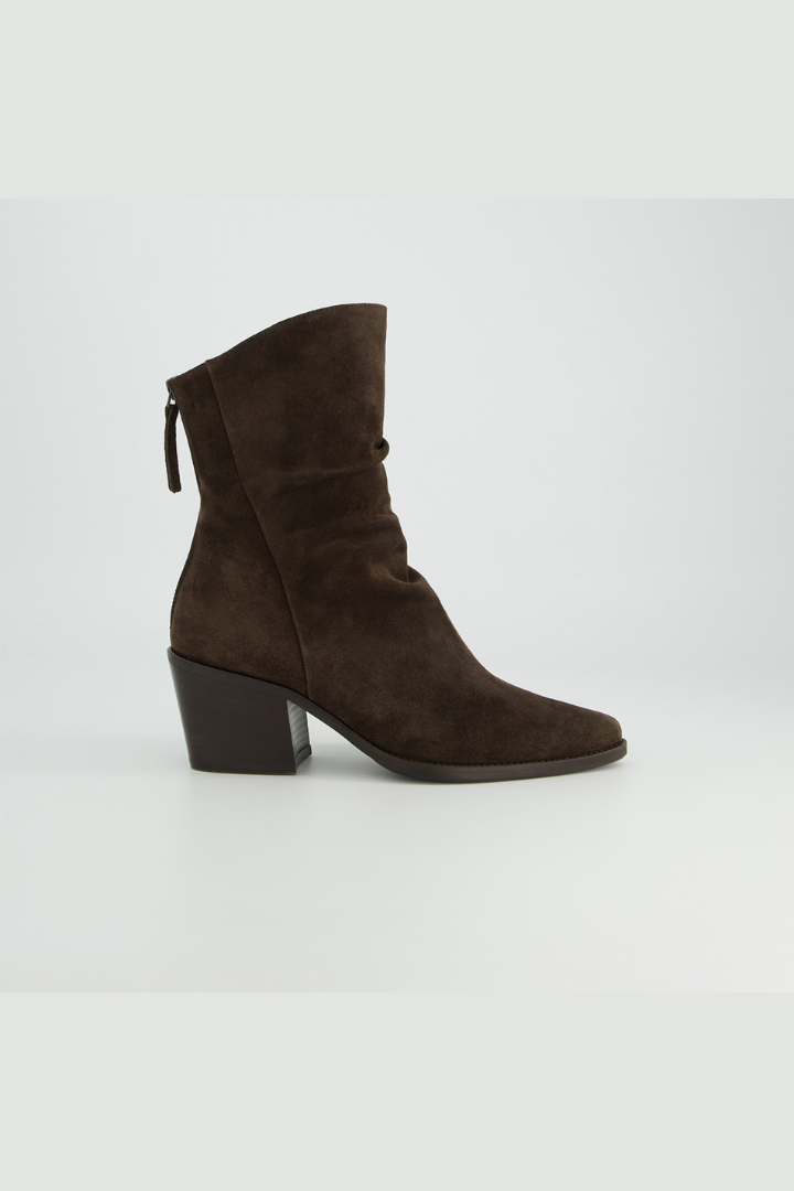 Paul Green Mocca Soft Suede Heeled Boot