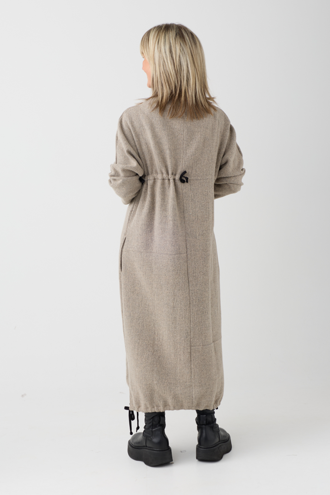 My Soul Sand Crincle Dress 5052