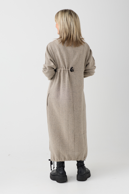 My Soul Sand Crincle Dress 5052