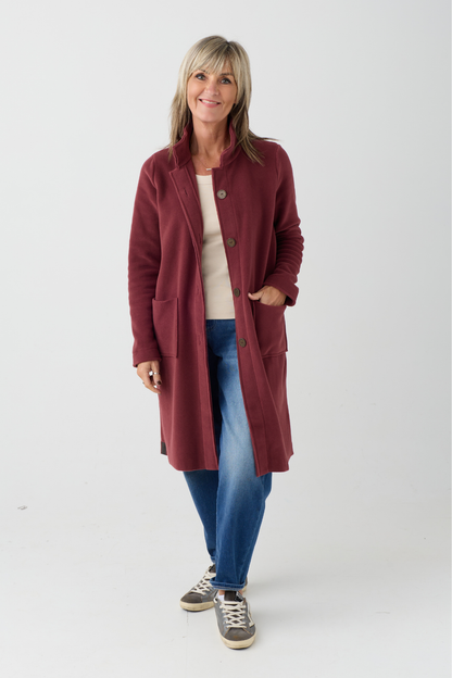 HS Bordeaux Long Jacket 7182