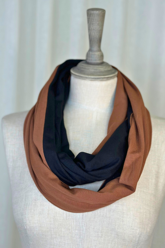 My Soul Cognac Looped Scarf