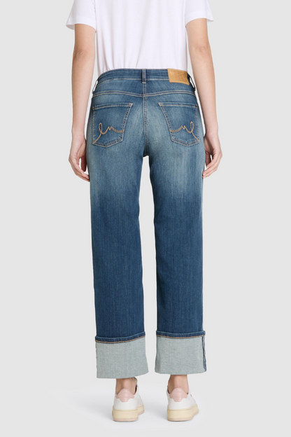 Mac Laura Turn Up Authentic Stretch Denim Jeans